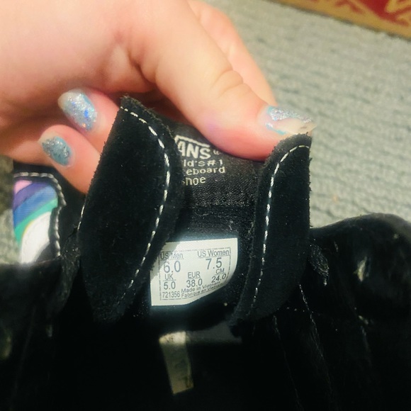 Multi color Vans really great condition - Picture 3 of 5